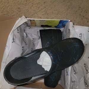 Sanita Prof. Primrose Printed Leather Clogs